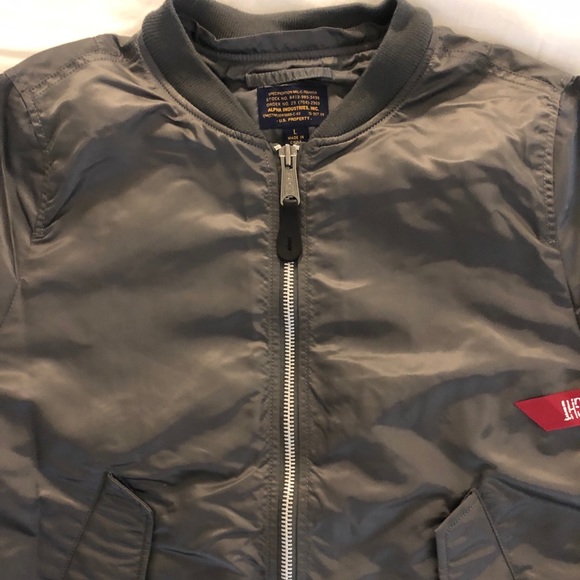 Grey Alpha Industries Bomber - Picture 2 of 4